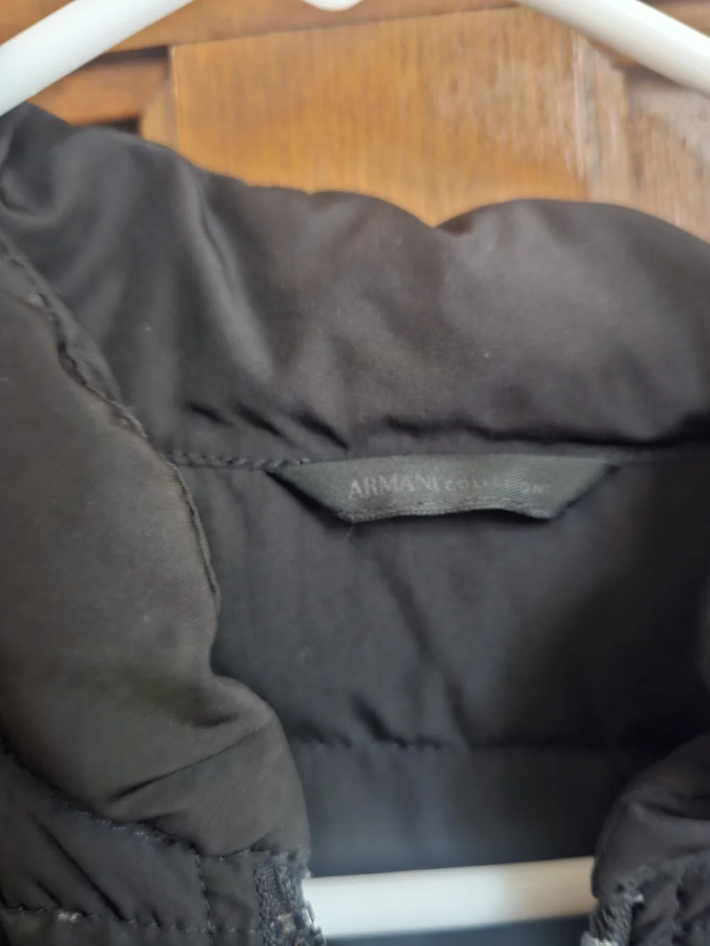 Armani Exchange Black Quilted Puffer Jacket